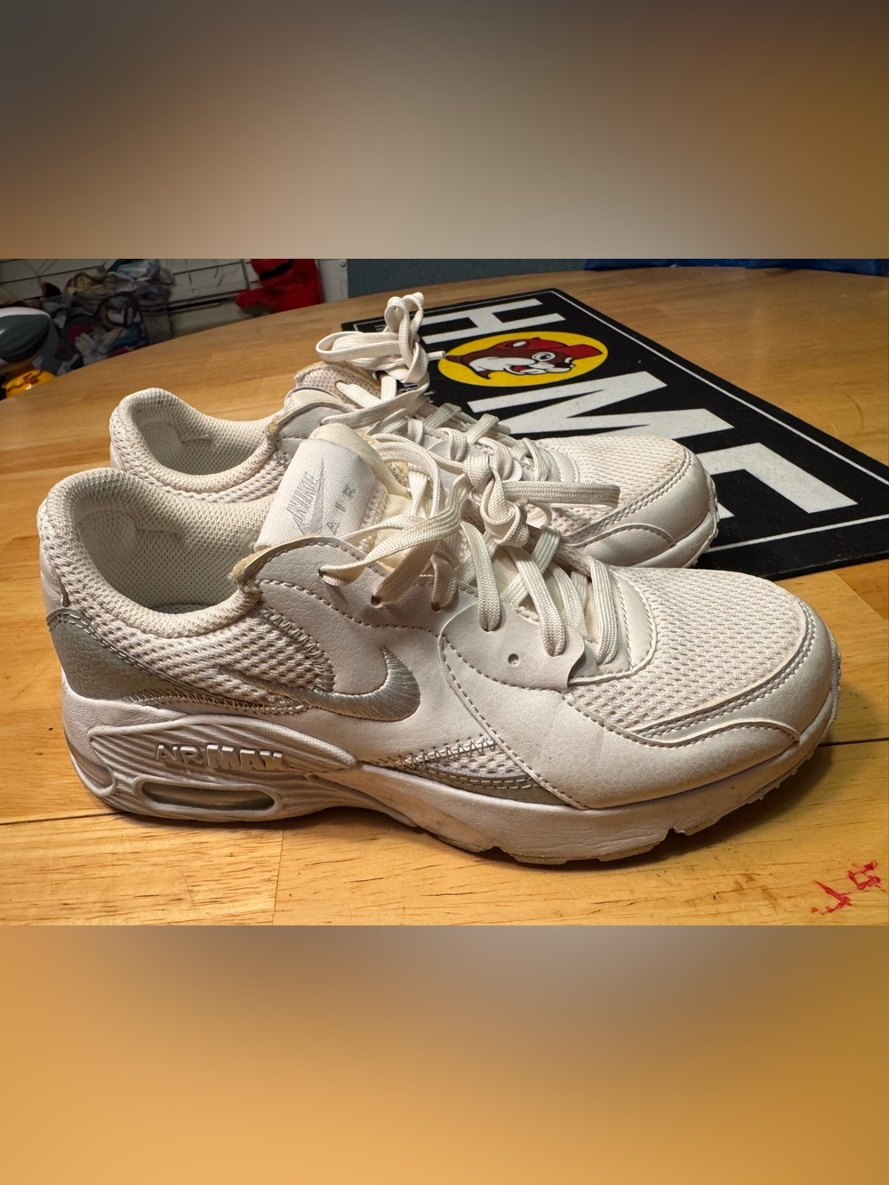 Nike Women’s Off-White/Light Gray Athletic Sneakers